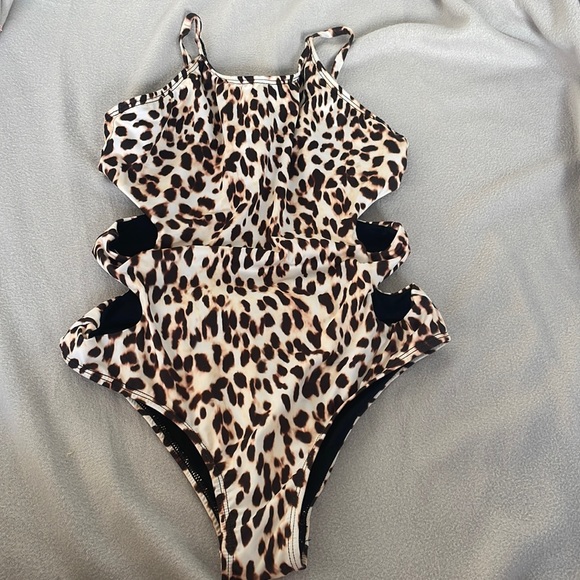 Submarine swim one piece bathing suit with side cutouts - Picture 1 of 3